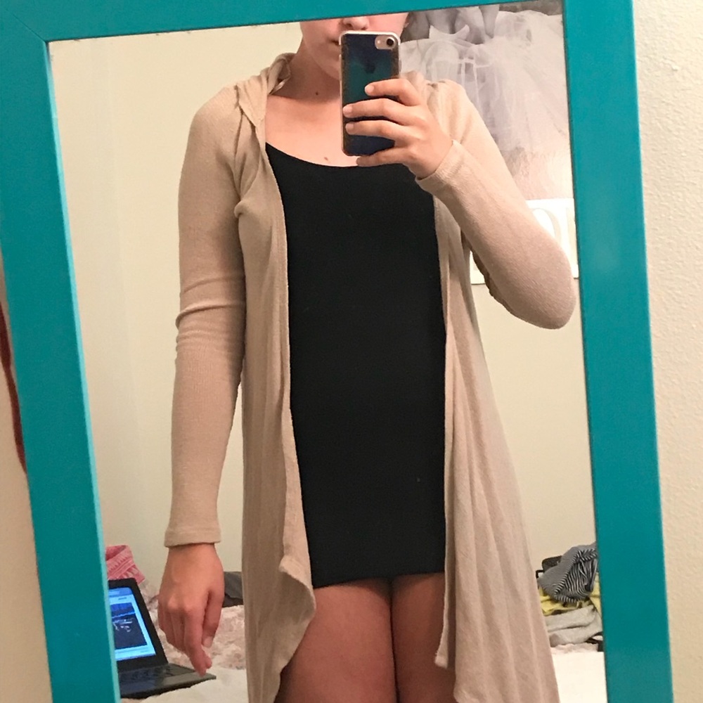 Tan cardigan